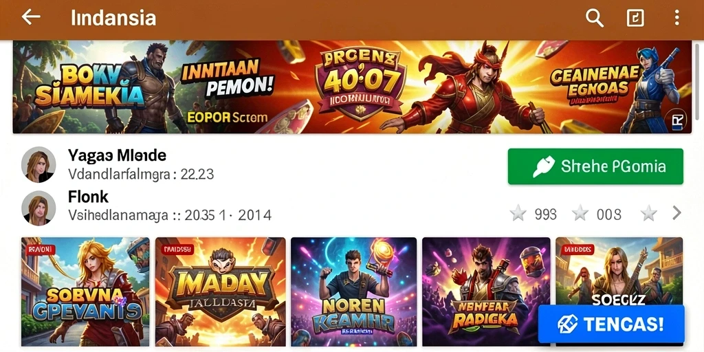 Tampilan awal yang menarik dan intuitif.