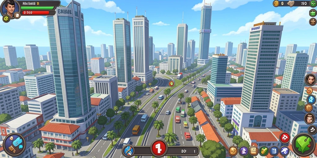 Screenshot menunjukkan grafis memukau dan detail karakter.