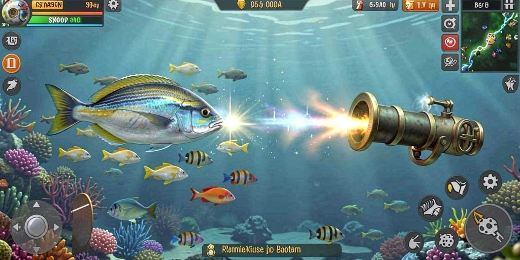 Screenshot menampilkan tampilan utama permainan DELTA575.