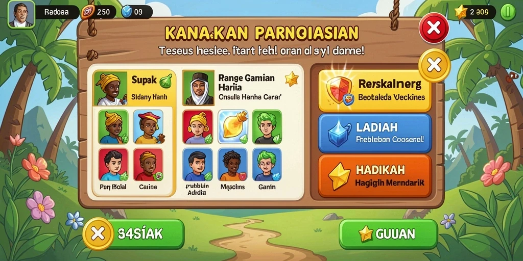 Tampilan antarmuka yang menarik dan modern.