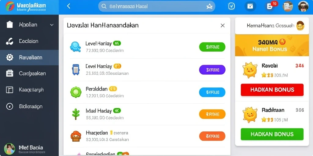 Tampilan antarmuka yang user-friendly.